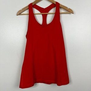 Lululemon  CRB Cool Racerback Tank Top  Luon  Carnation Red Orange Size